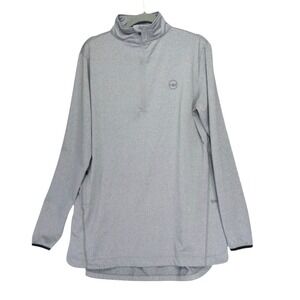 Veil Spark 1/2 Zip Women's Large Gray Long Sleeve Tunic‎ Performance Top Active